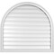 Ekena Millwork Round Top Surface Mount PVC Gable Vent: Functional, w/ 2"W x 1-1/2"P Brickmould Frame, 36"W x 34"H GVPRT36X3402SF - alternate 1
